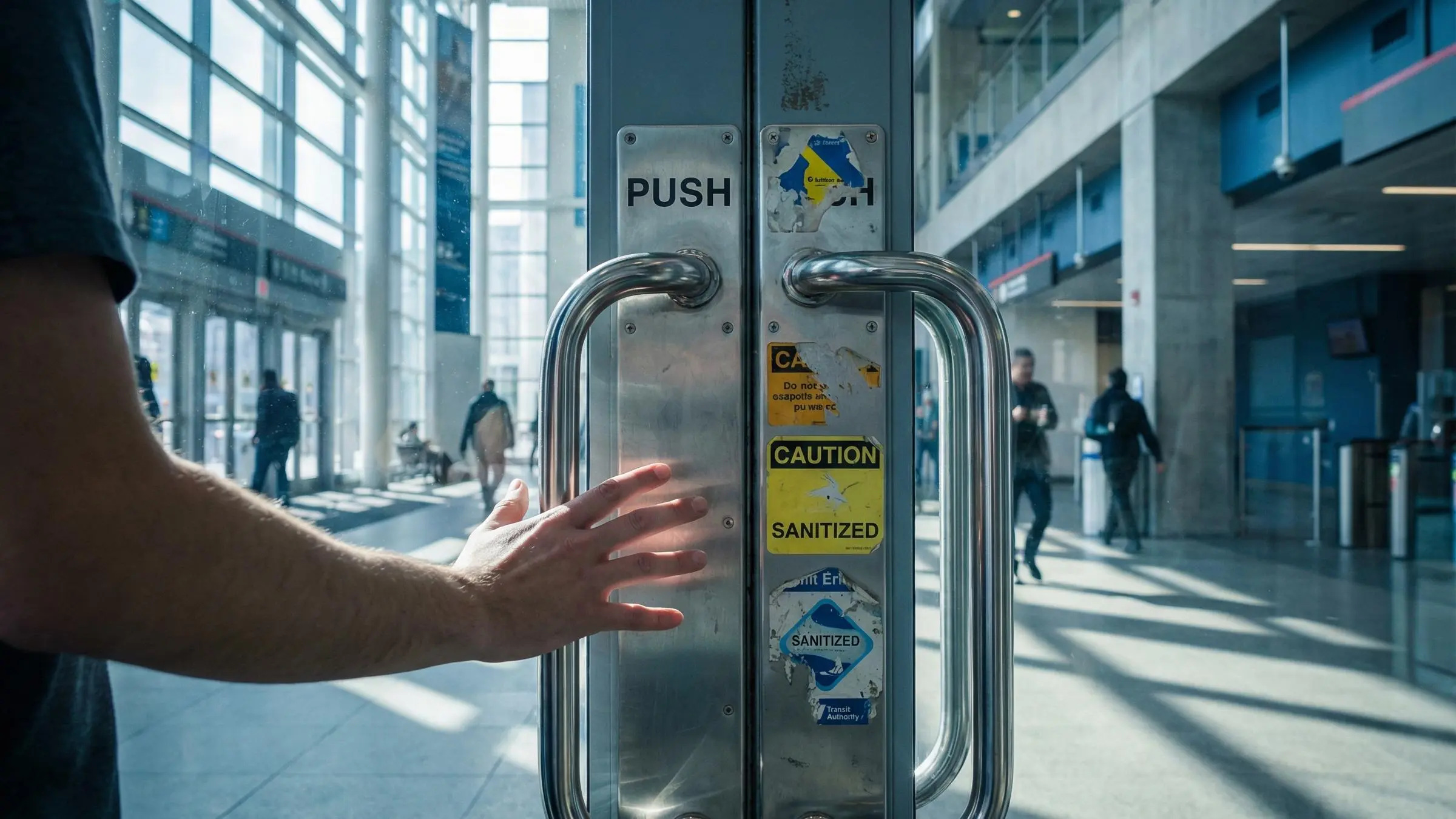 Professional cleaning Houston team sanitizing modern office for healthier environment