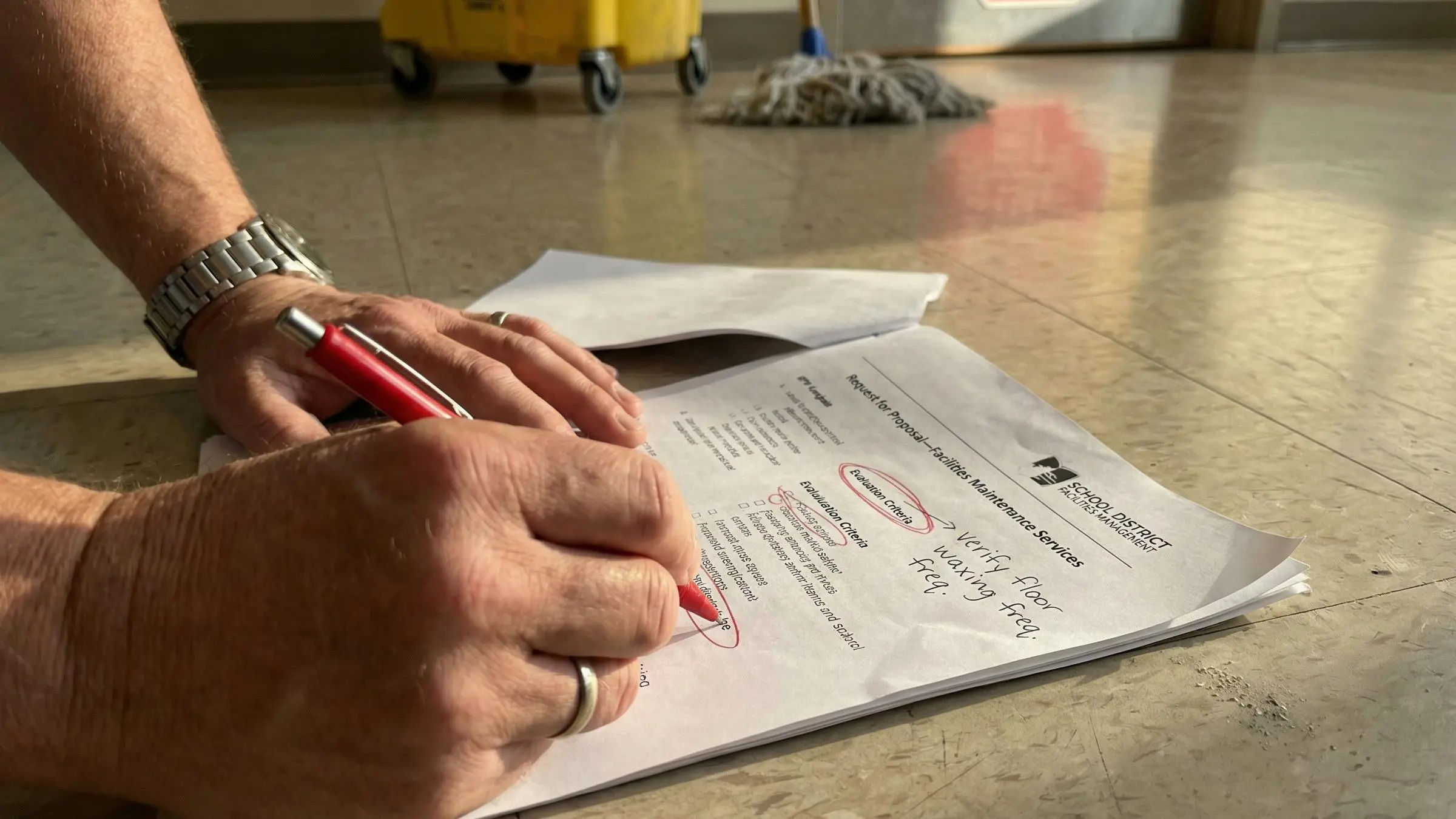 How to write a janitorial services RFP in Houston with a free template, featuring sample document