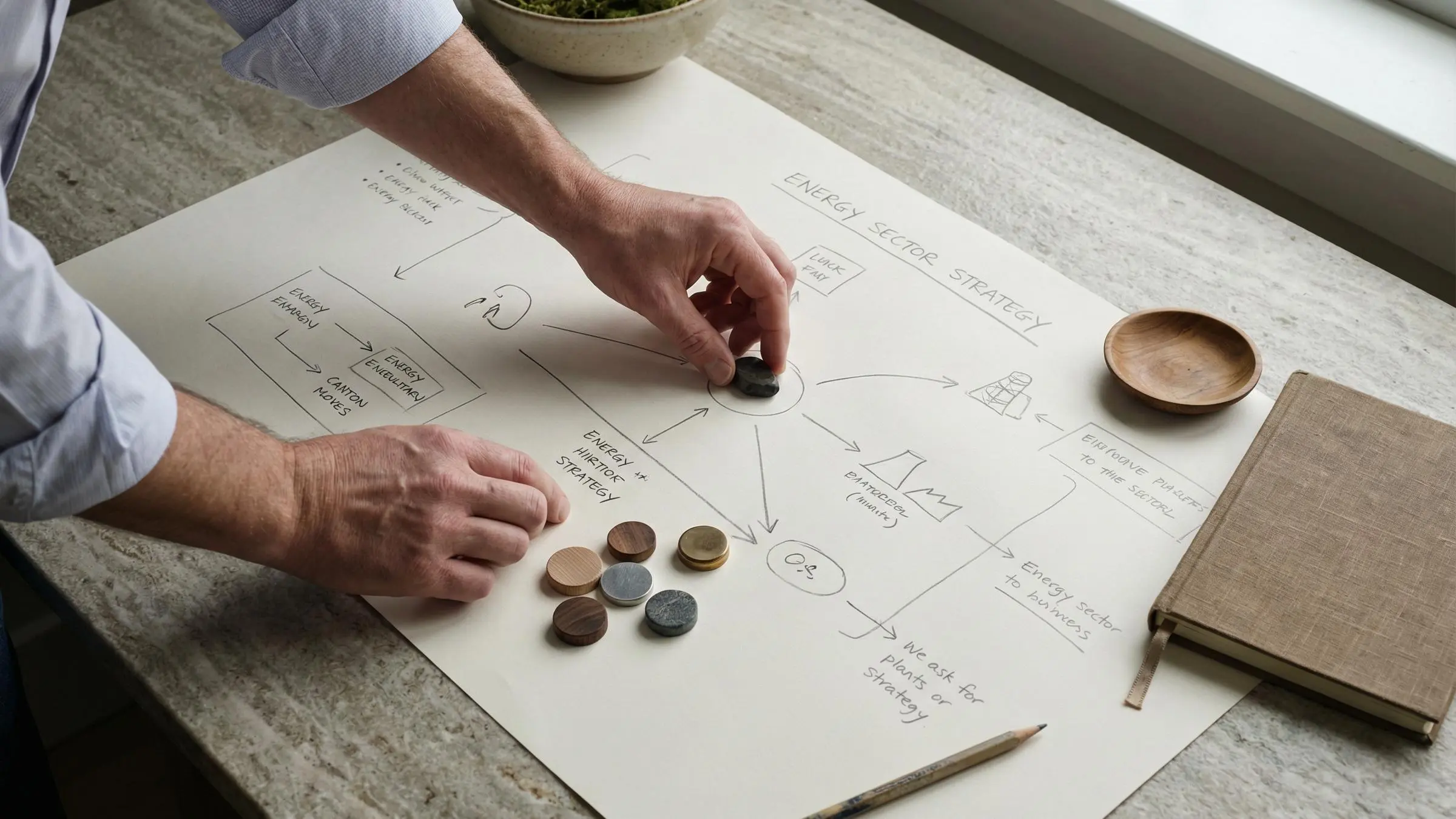 Business growth strategy consultant advising B2B energy company leaders on expansion strategies