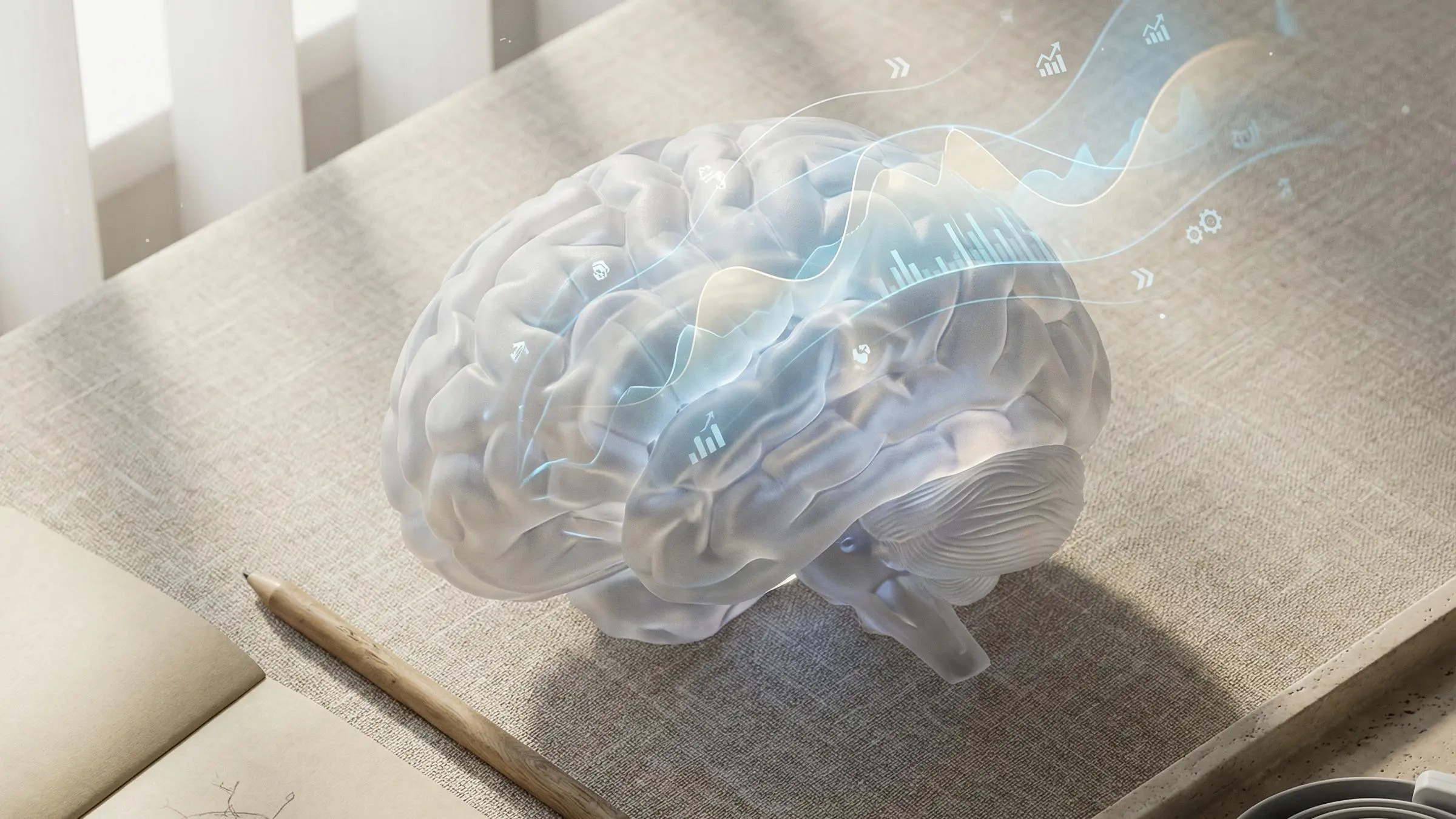 Brain illustration showing neuroscience in marketing concepts boosting B2B revenue performance