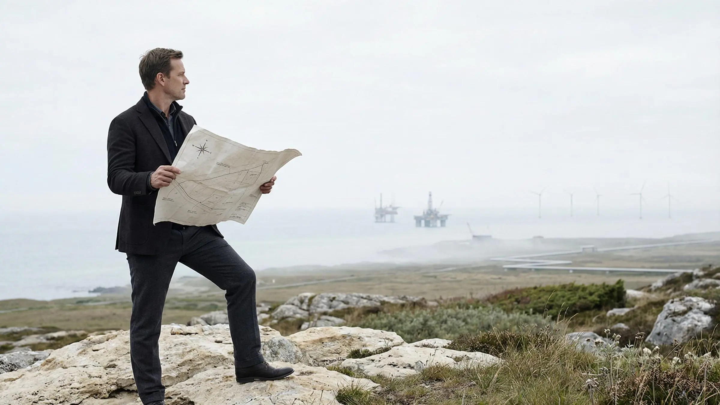 Team discussing brand strategy consulting for oil and gas companies in a modern office setting