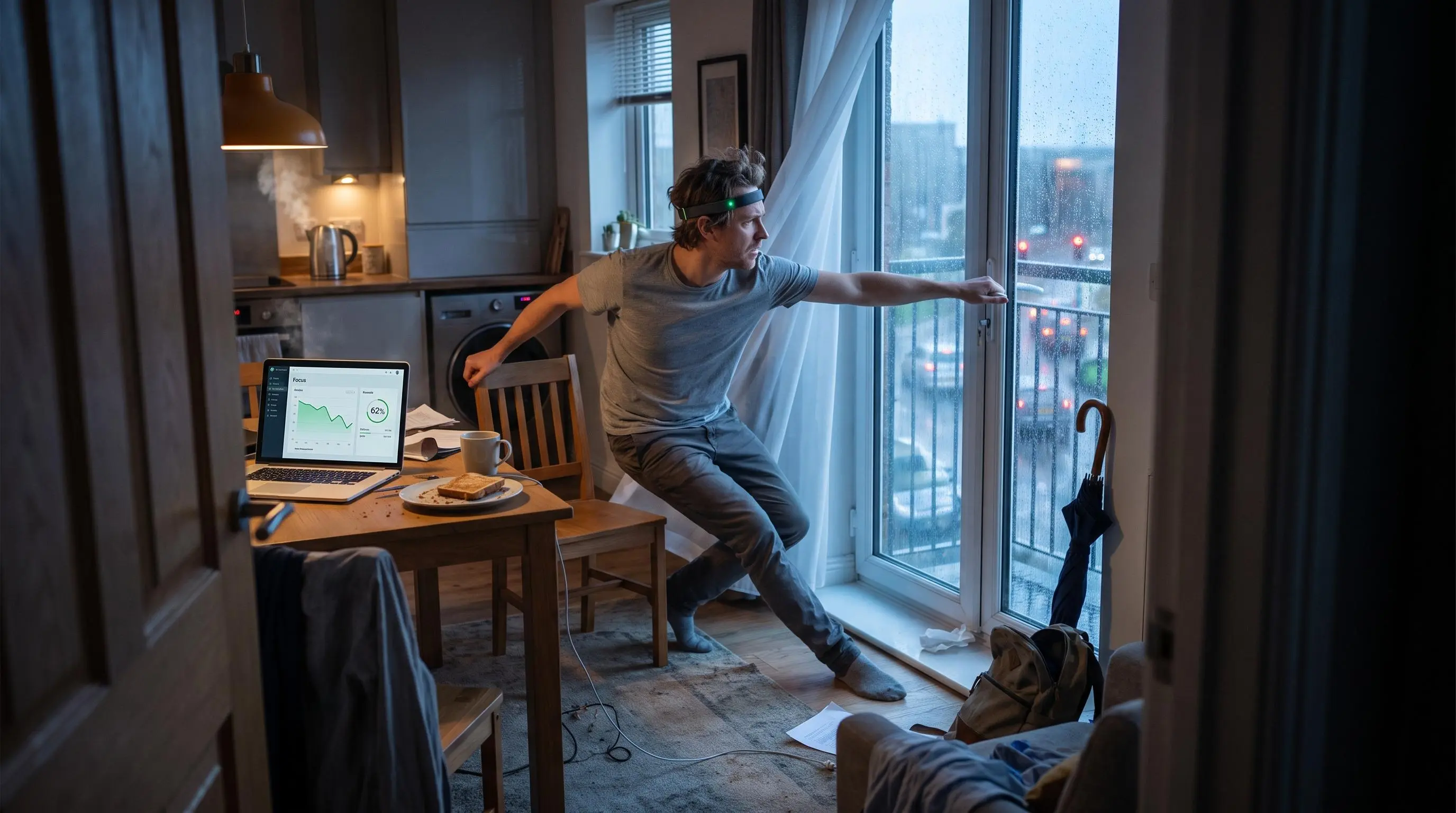 Brain training for focus with neurofeedback during a real workday
